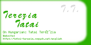 terezia tatai business card